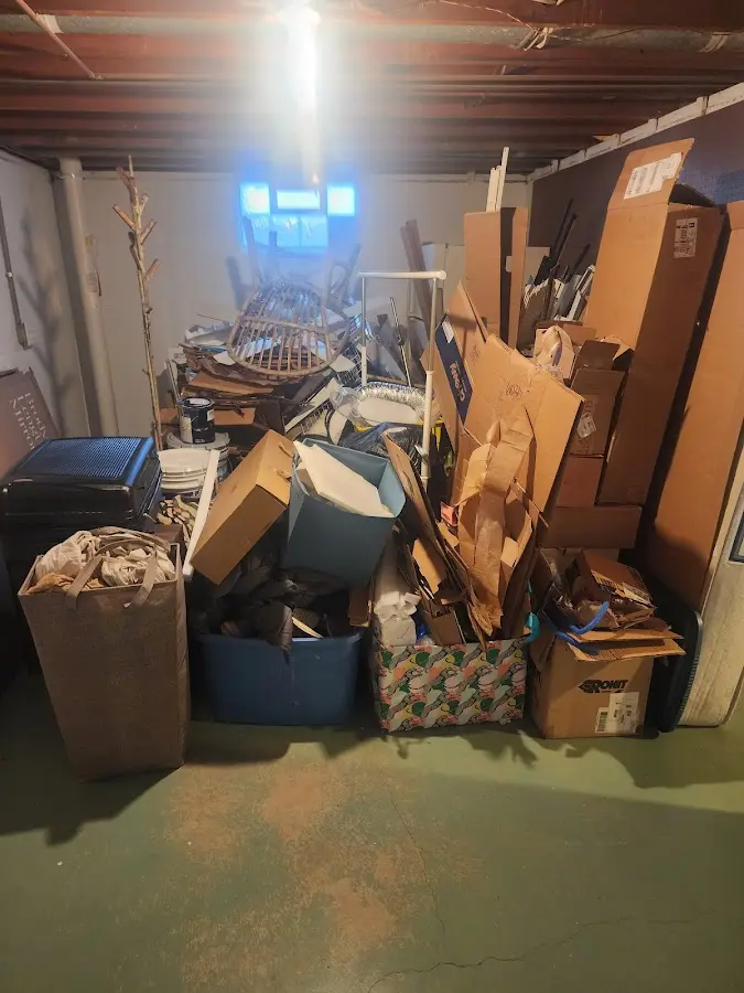 Roll-off dumpster container at job site for Construction Dumpster Rental in West Little River